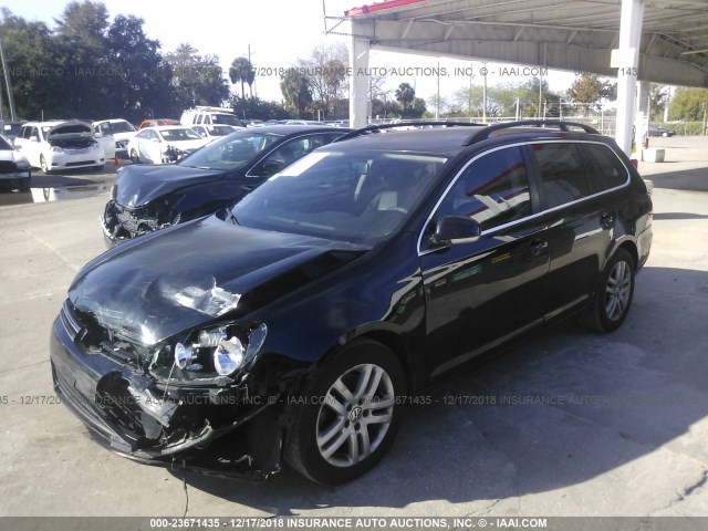 3VWML7AJ3BM709334 - 2011 VOLKSWAGEN JETTA TDI BLACK photo 2