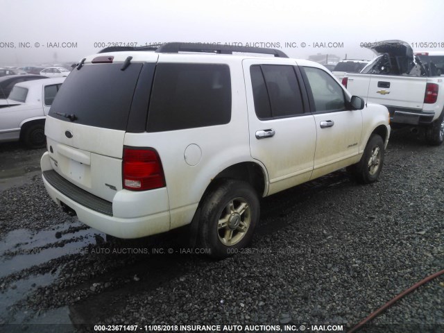 1FMZU73K75ZA14607 - 2005 FORD EXPLORER XLT/XLT SPORT/NBX WHITE photo 4