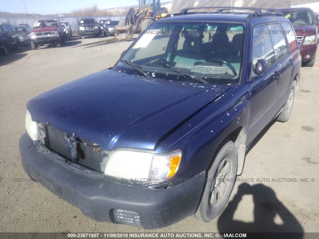 JF1SF63511H730350 - 2001 SUBARU FORESTER L BLUE photo 6