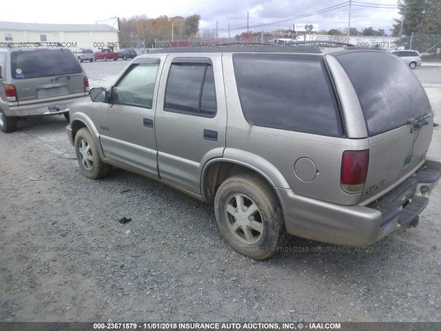 1GHDT13W0X2721734 - 1999 OLDSMOBILE BRAVADA GOLD photo 3