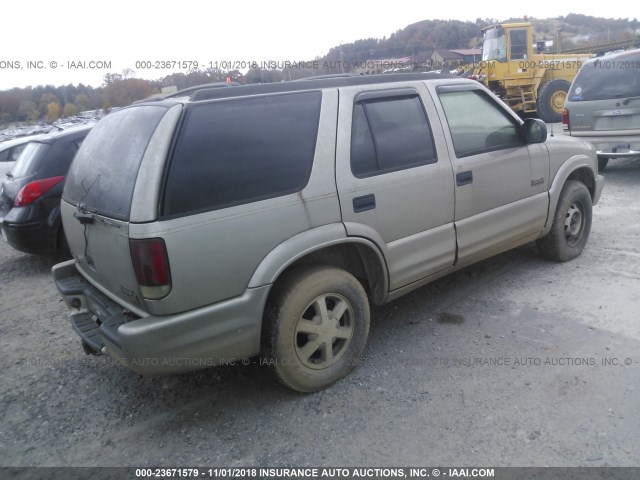 1GHDT13W0X2721734 - 1999 OLDSMOBILE BRAVADA GOLD photo 4