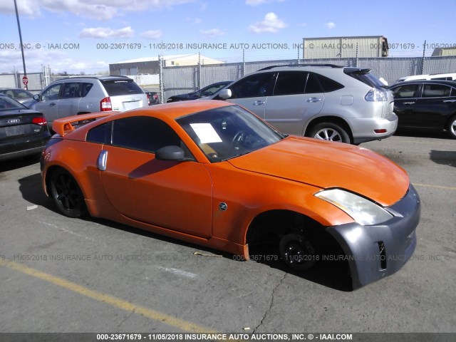 JN1AZ34D93T112536 - 2003 NISSAN 350Z COUPE ORANGE photo 1