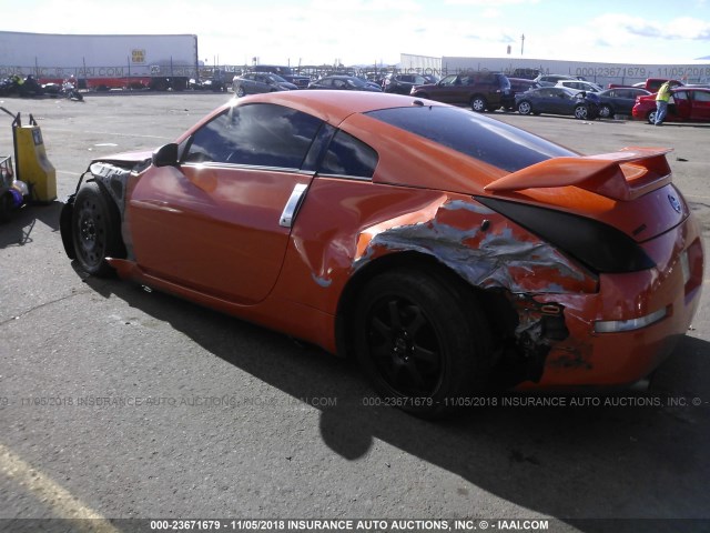 JN1AZ34D93T112536 - 2003 NISSAN 350Z COUPE ORANGE photo 6