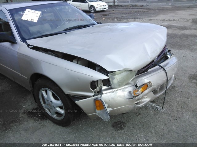 JT2BG12K8T0404704 - 1996 TOYOTA CAMRY DX/LE/XLE GOLD photo 6