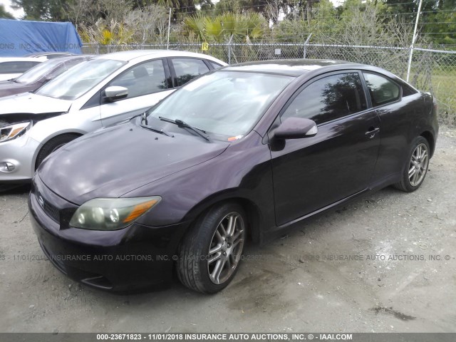 JTKDE167280226428 - 2008 TOYOTA SCION TC 紫色 照片 2