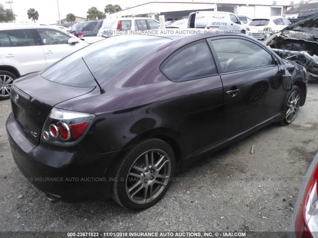 JTKDE167280226428 - 2008 TOYOTA SCION TC 紫色 照片 4