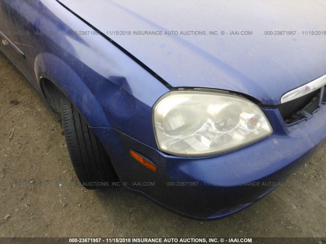 KL5JD56Z86K276215 - 2006 SUZUKI FORENZA BLUE photo 6