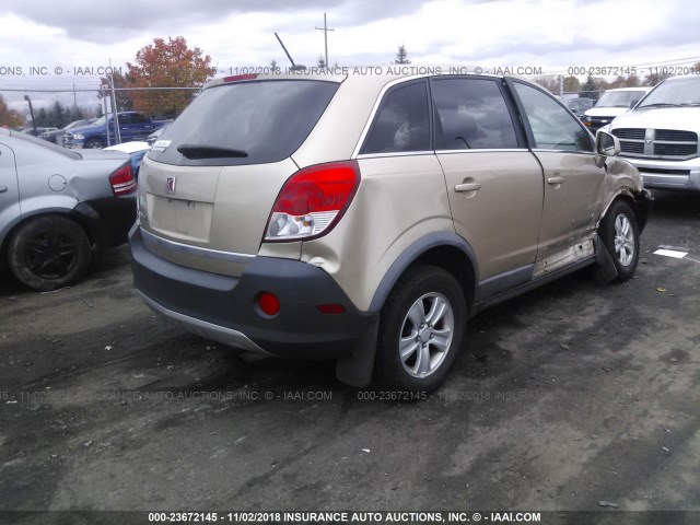 3GSCL33P28S505514 - 2008 SATURN VUE XE GOLD photo 4