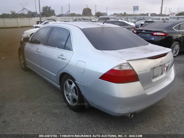 JHMCN36446C001524 - 2006 HONDA ACCORD HYBRID SILVER photo 3