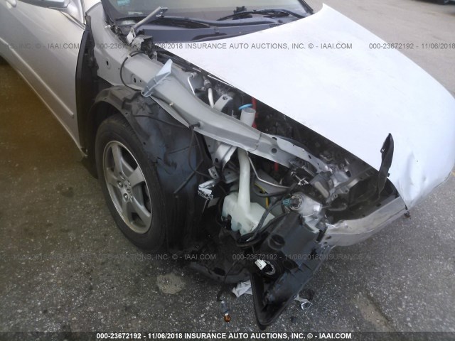 JHMCN36446C001524 - 2006 HONDA ACCORD HYBRID SILVER photo 6