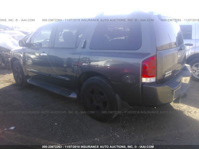 5N1AA08B44N724107 - 2004 NISSAN ARMADA SE/LE GRAY photo 3