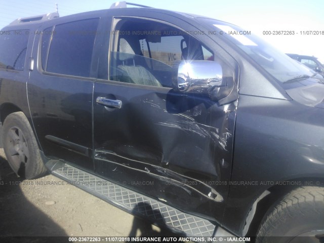 5N1AA08B44N724107 - 2004 NISSAN ARMADA SE/LE GRAY photo 6