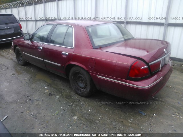 2MEFM74W32X665872 - 2002 MERCURY GRAND MARQUIS GS RED photo 3