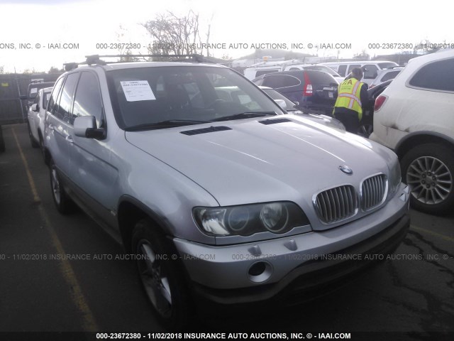 5UXFB335X2LH34502 - 2002 BMW X5 4.4I SILVER photo 1