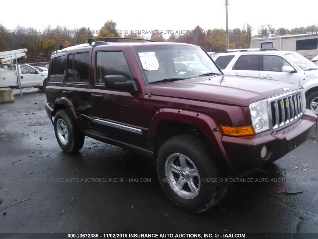 1J8HG58288C206803 - 2008 JEEP COMMANDER LIMITED RED photo 1