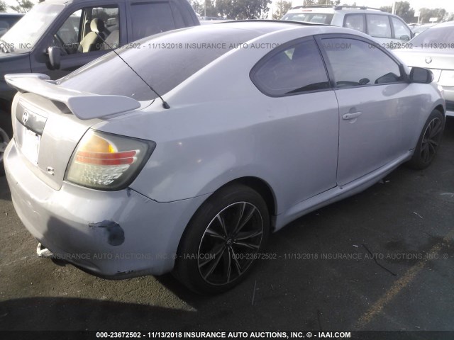 JTKDE177770144840 - 2007 TOYOTA SCION TC 灰色 照片 4
