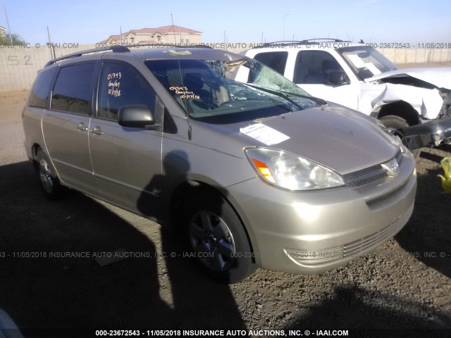 5TDZA23C05S363120 - 2005 TOYOTA SIENNA CE/LE GOLD photo 1