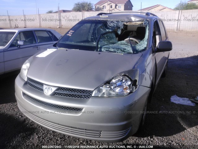 5TDZA23C05S363120 - 2005 TOYOTA SIENNA CE/LE GOLD photo 6