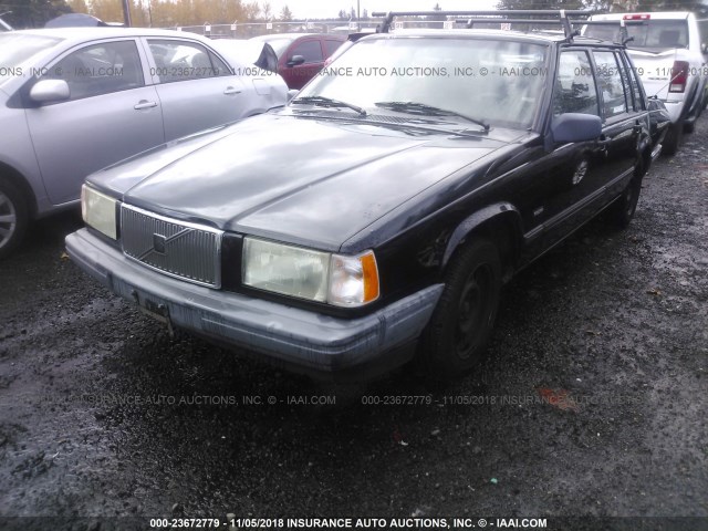 YV1FS8837N2532448 - 1992 VOLVO 740 BLACK photo 2