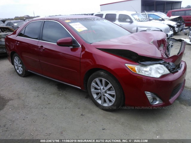 4T4BF1FK6DR331820 - 2013 TOYOTA CAMRY L/SE/LE/XLE 红色 照片 1