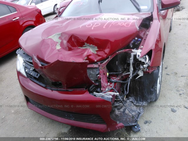 4T4BF1FK6DR331820 - 2013 TOYOTA CAMRY L/SE/LE/XLE 红色 照片 6