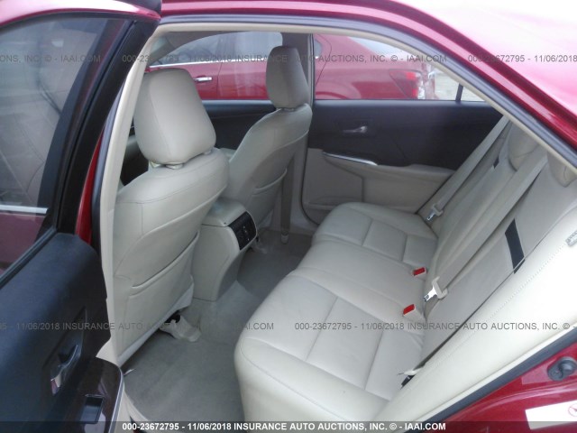 4T4BF1FK6DR331820 - 2013 TOYOTA CAMRY L/SE/LE/XLE 红色 照片 8