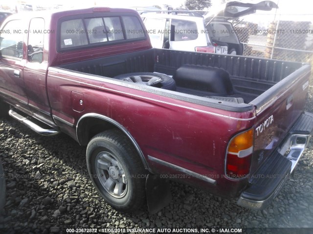 5TESN92N7YZ702769 - 2000 TOYOTA TACOMA XTRACAB PRERUNNER წითელი ფოტო 3