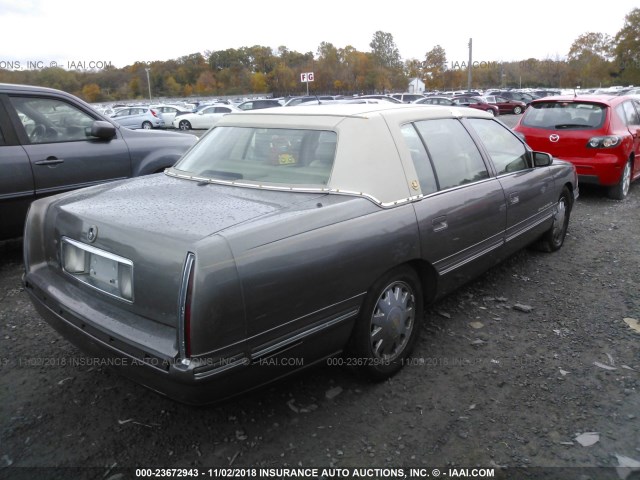 1G6KF549XWU802900 - 1998 CADILLAC DEVILLE CONCOURS GRAY photo 4