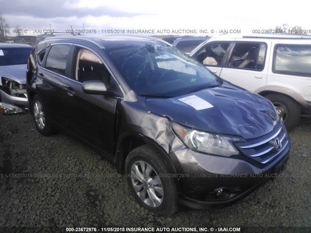 5J6RM4H70CL013283 - 2012 HONDA CR-V EXL Dark Brown photo 1