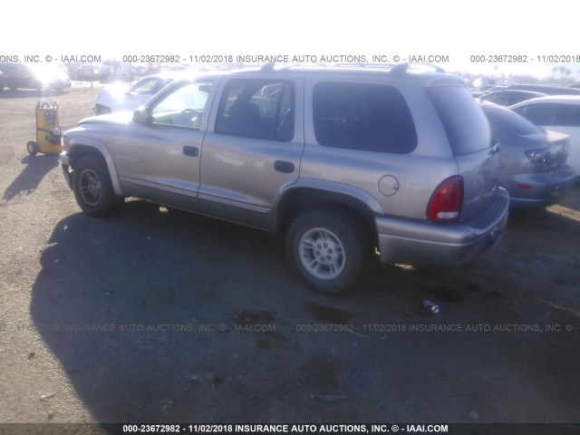 1B4HR28Y4YF233450 - 2000 DODGE DURANGO GOLD photo 3