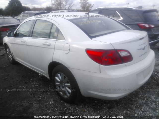 1C3LC46D09N533007 - 2009 CHRYSLER SEBRING LX WHITE photo 3