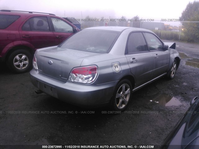 JF1GD616X7H522077 - 2007 SUBARU IMPREZA 2.5I GRAY photo 4