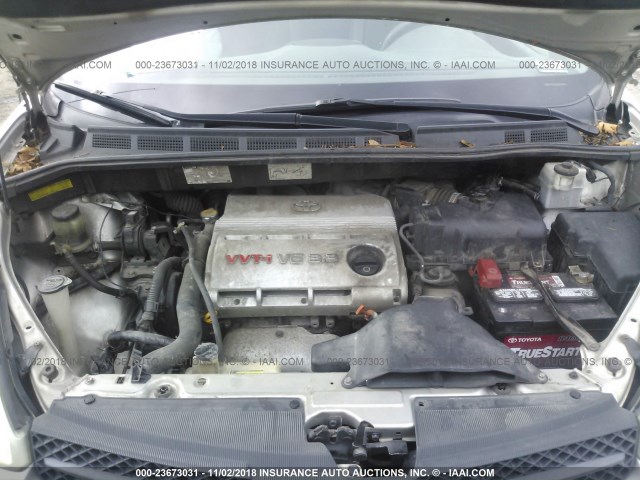 5TDZA23C24S152001 - 2004 TOYOTA SIENNA CE/LE SILVER photo 10