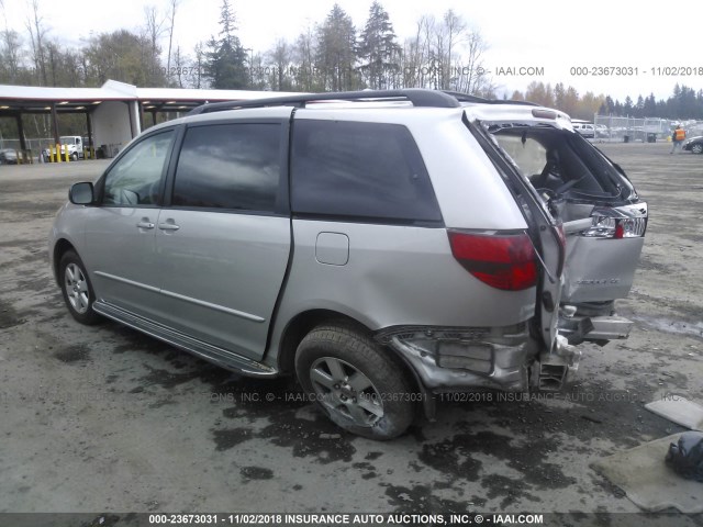 5TDZA23C24S152001 - 2004 TOYOTA SIENNA CE/LE SILVER photo 3