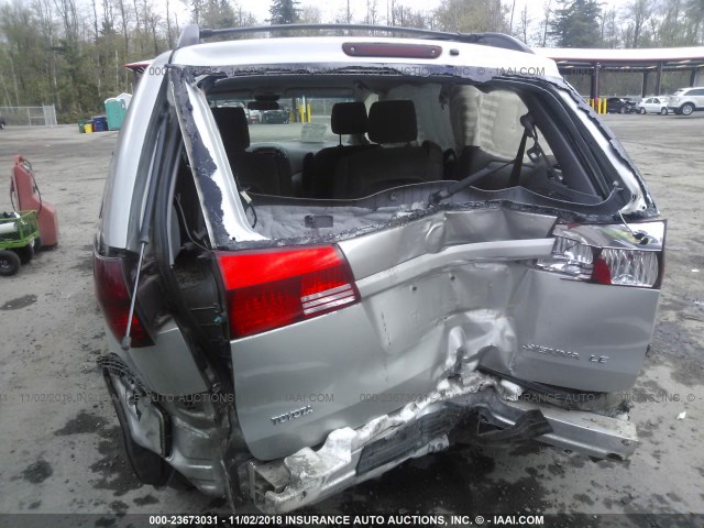 5TDZA23C24S152001 - 2004 TOYOTA SIENNA CE/LE SILVER photo 6