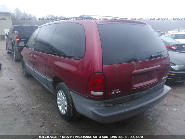 1B4GP54R3TB461411 - 1996 DODGE GRAND CARAVAN LE/ES RED photo 3