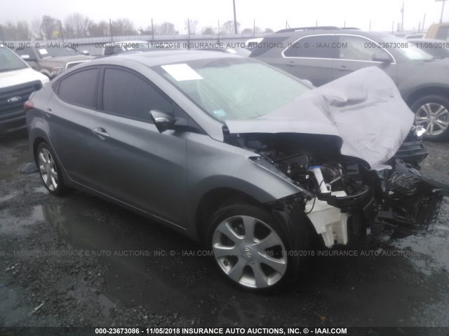 KMHDH4AE9BU100374 - 2011 HYUNDAI ELANTRA GLS/LIMITED GRAY photo 1