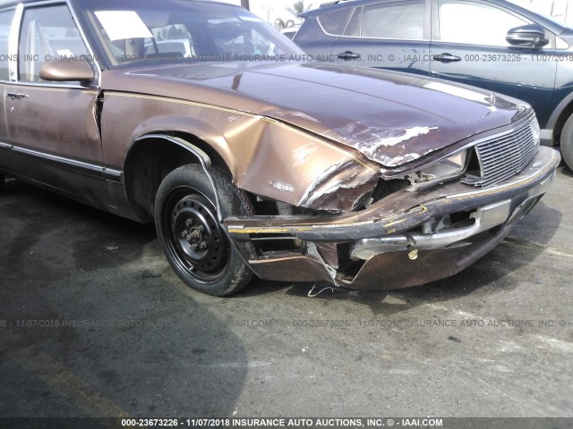 1G4HR54C3KH425626 - 1989 BUICK LESABRE LIMITED BROWN photo 6