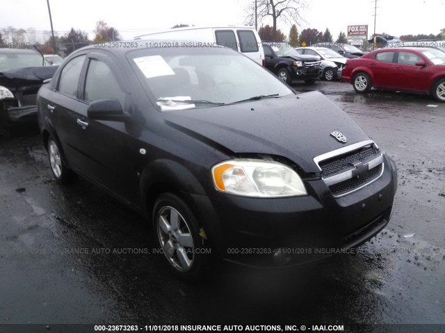 KL1TG56688B032865 - 2008 CHEVROLET AVEO LT BLACK photo 1