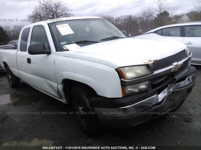 1GCEC19T95E132653 - 2005 CHEVROLET SILVERADO C1500 WHITE photo 1