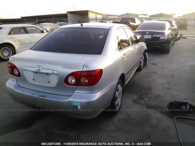 1NXBR32E57Z921749 - 2007 TOYOTA COROLLA CE/LE/S SILVER photo 4