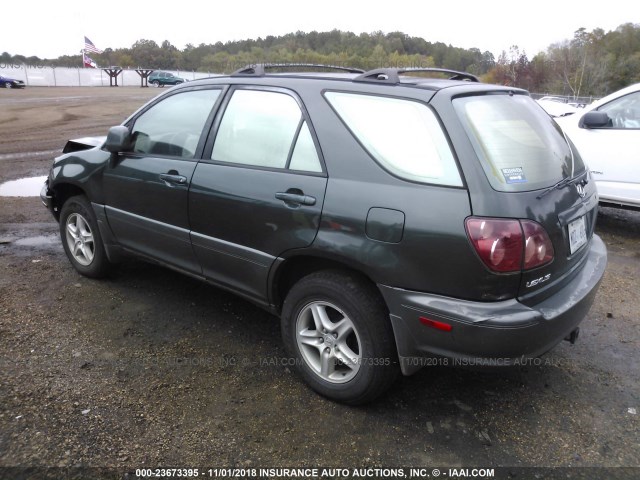 JT6GF10U7Y0053142 - 2000 LEXUS RX 300 GREEN photo 3