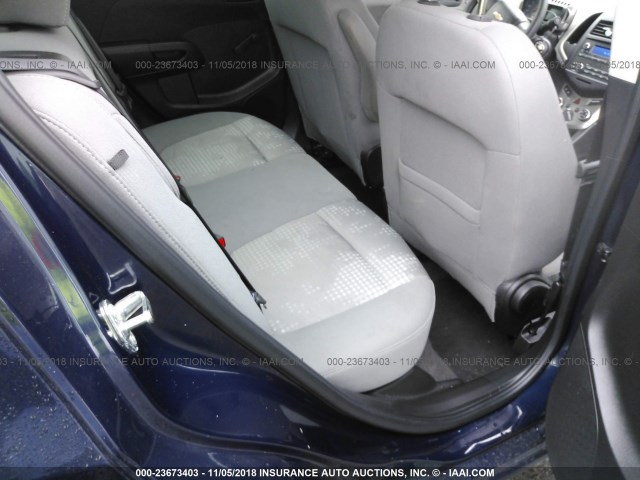 1G1JA5SHXF4178686 - 2015 CHEVROLET SONIC LS BLUE photo 8