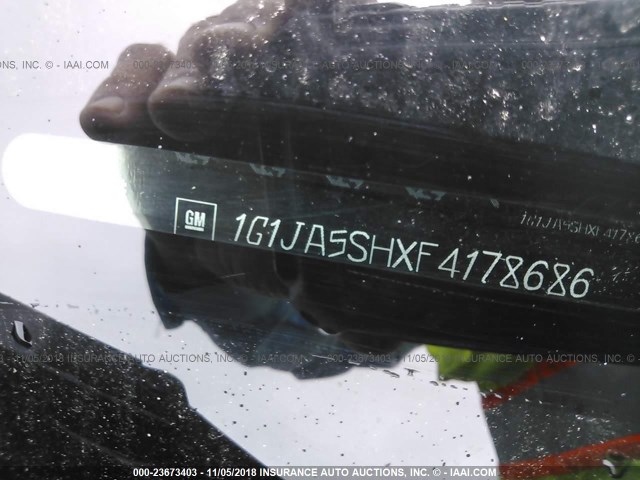 1G1JA5SHXF4178686 - 2015 CHEVROLET SONIC LS BLUE photo 9