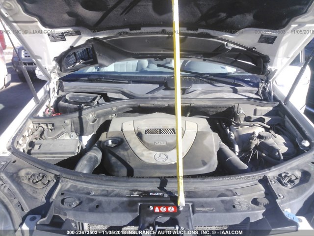 4JGBB86EX6A087991 - 2006 MERCEDES-BENZ ML 350 WHITE photo 10