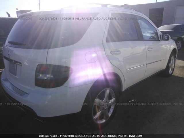 4JGBB86EX6A087991 - 2006 MERCEDES-BENZ ML 350 WHITE photo 4