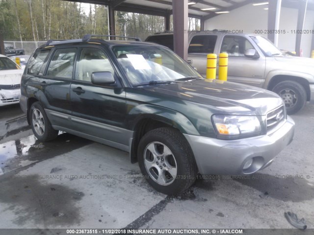 JF1SG65614H765946 - 2004 SUBARU FORESTER 2.5XS მწვანე ფოტო 1