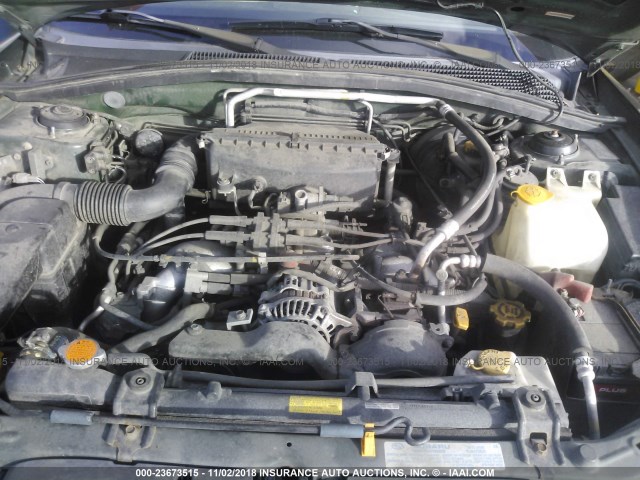 JF1SG65614H765946 - 2004 SUBARU FORESTER 2.5XS მწვანე ფოტო 10