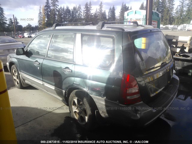 JF1SG65614H765946 - 2004 SUBARU FORESTER 2.5XS მწვანე ფოტო 3