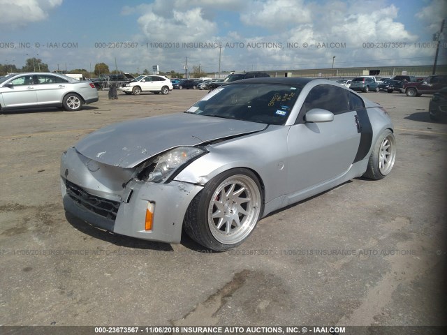 JN1BZ34D18M700131 - 2008 NISSAN 350Z COUPE SILVER photo 2